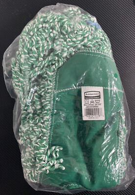 Rubbermaid Mop Head Replacement Commercial Microfiber Looped End 24 x5  Green