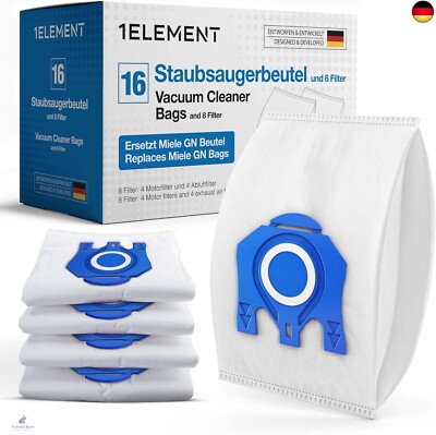 16 Staubsaugerbeutel für Miele Staubsauger [Complete C3 & C2, Classic C1] 