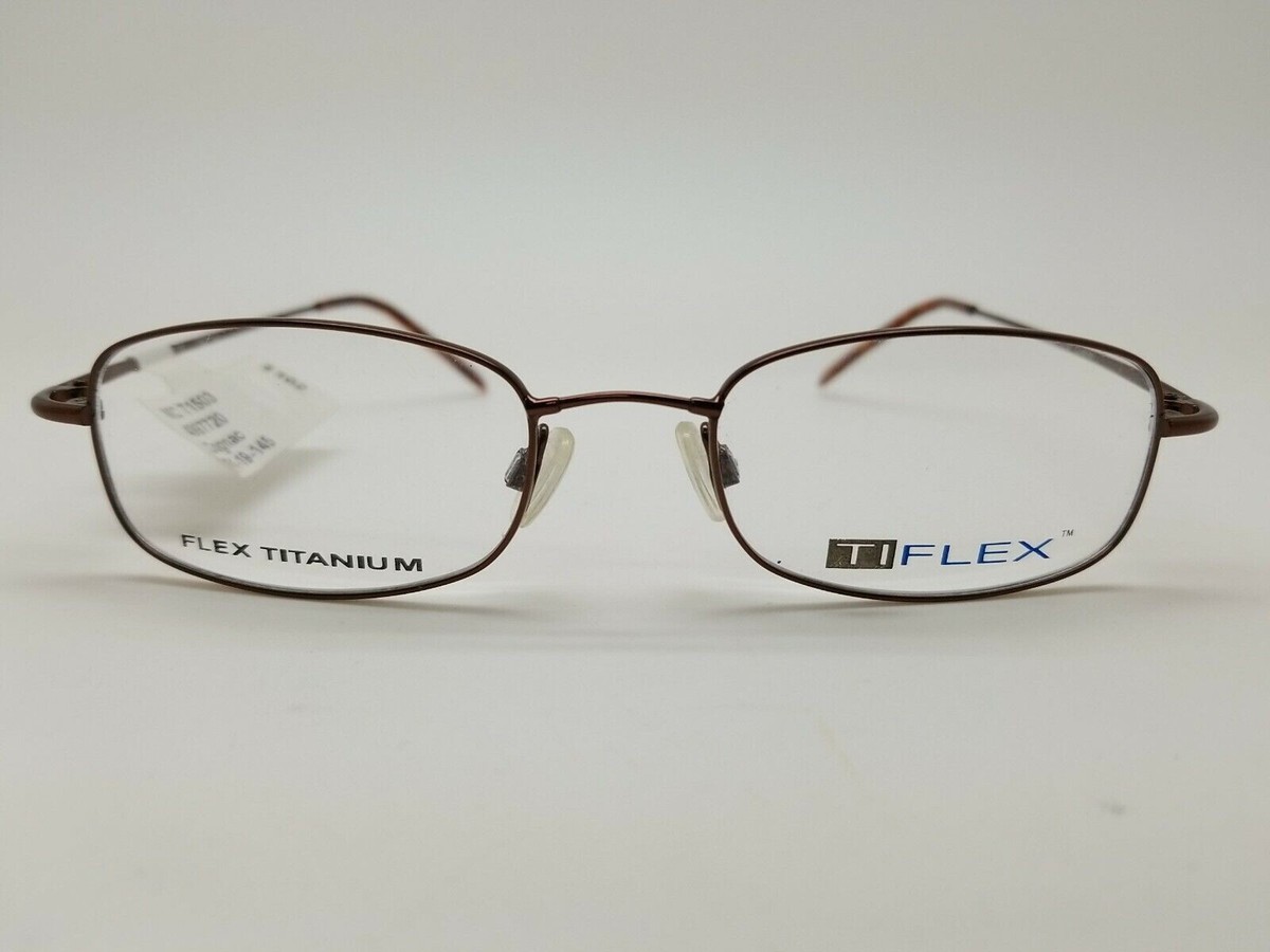 1 Unit New Ti Flex Cognac Eyeglass Frame 51-19-145 #371 | eBay display picture 3