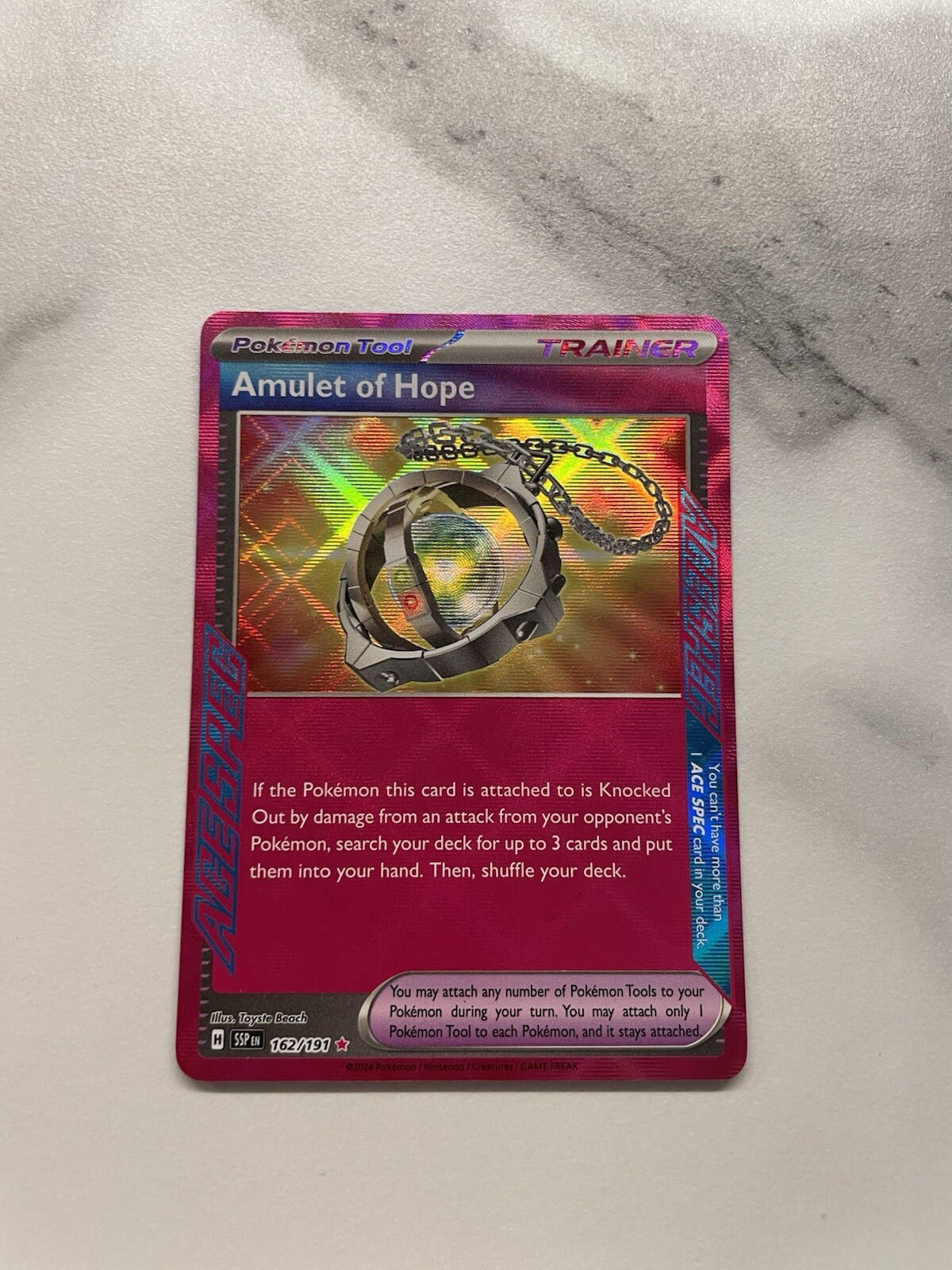Amulet of Hope 162/191, Surging Sparks, Pokemon, NM