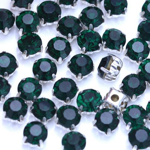 Glass Round Sew On Rhinestones With Silver Claw Flatback For Crafts 200pcs 4mm - Picture 36 of 44