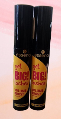 Essence 2 pack Get BIG! Lashes Volume Boost Black Mascara 0.40 OZ each