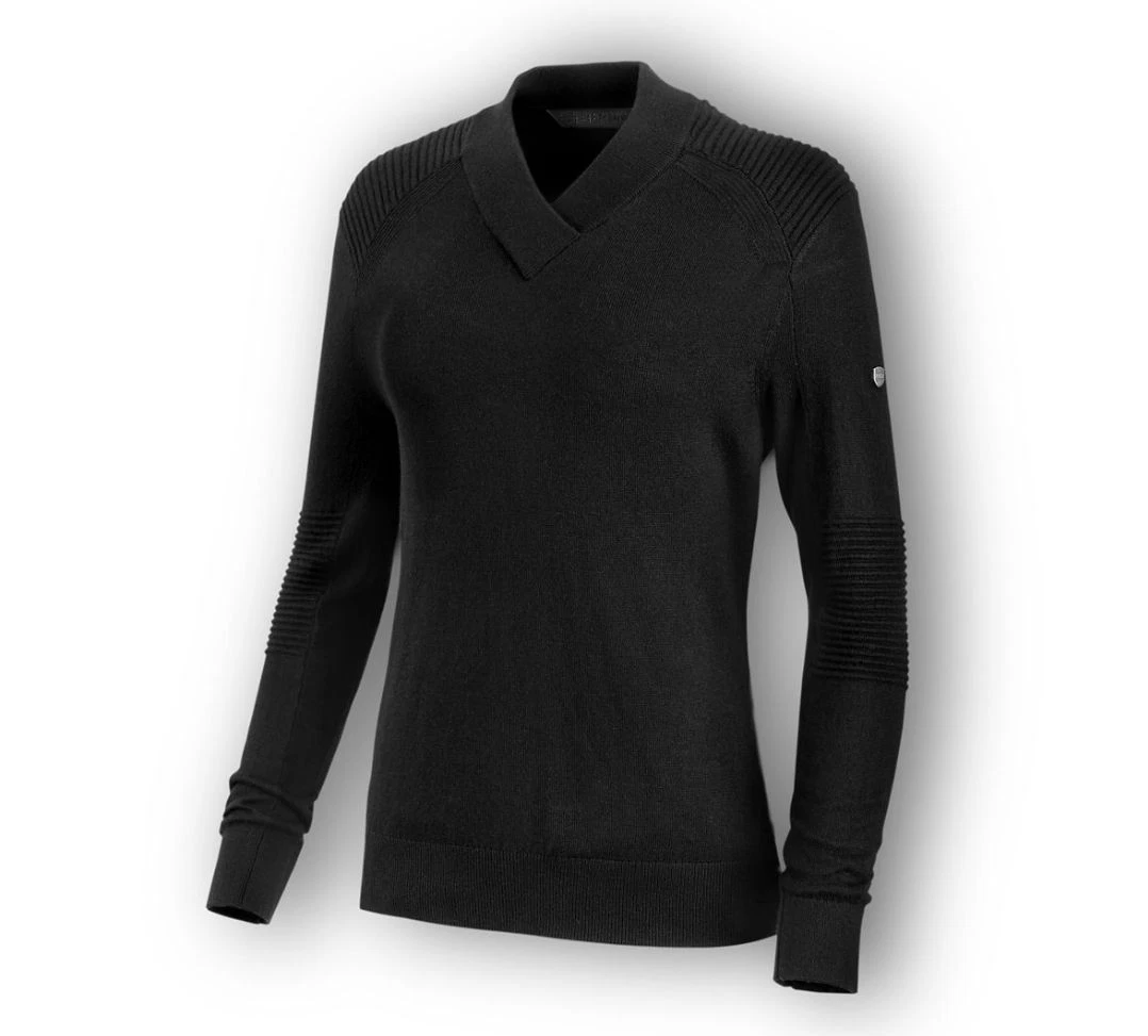Veste bomber pour femme – Noir, blanc et orange – Harley-Davidson Rimouski