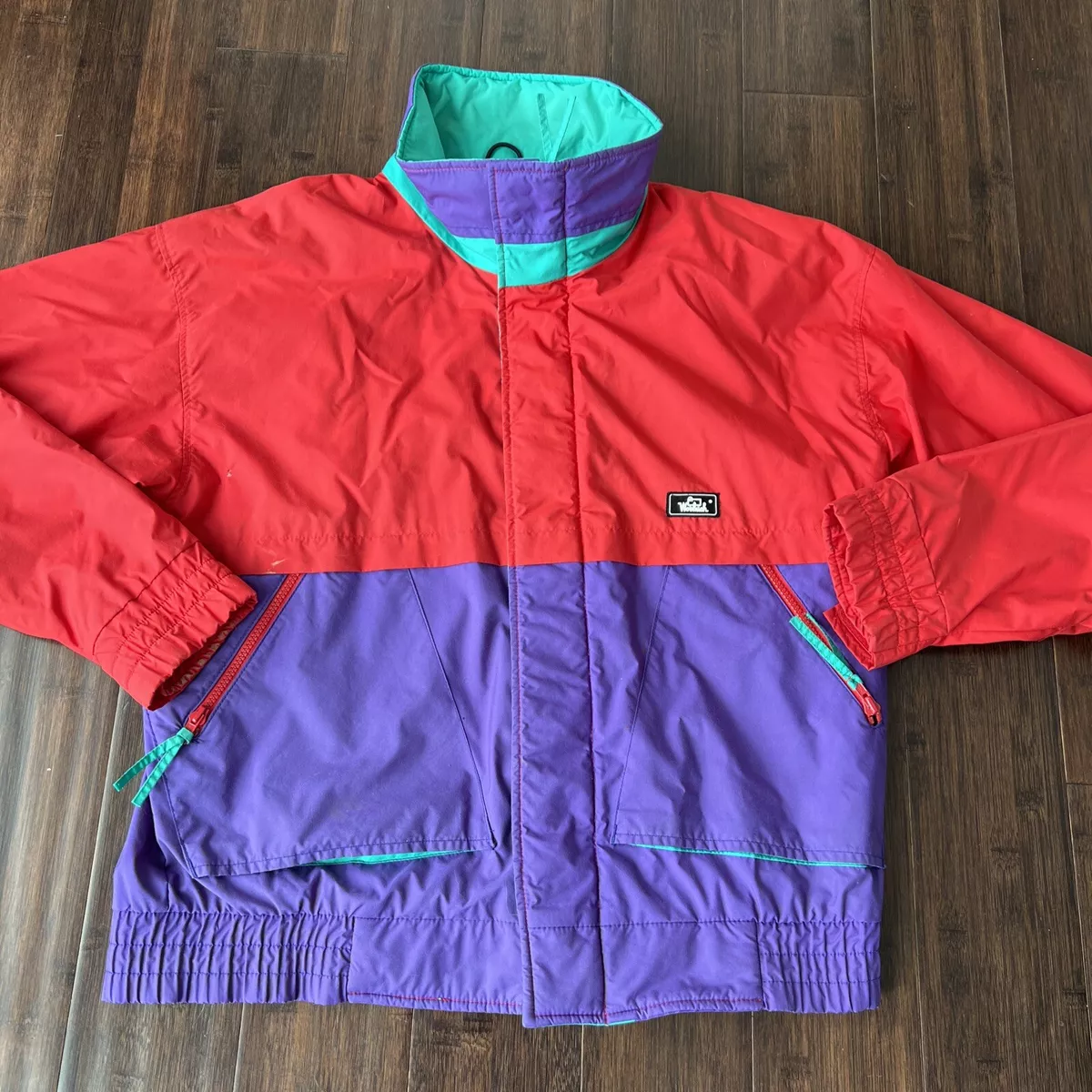 Vintage 90s Men s XL Woolrich Colorful Full Zip Ski Jacket Shell Coat