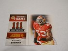 NAVORRO BOWMAN NUMBERS GAME INSERT SAN FRANCISCO 49ERS 2012 SCORE