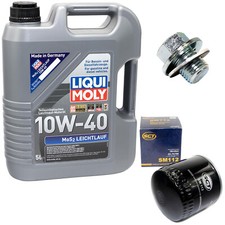 Motoröl Set 10W-40 5 Liter + Ölfilter SM 112 + schraube für Toyota Hiace IV 2.5