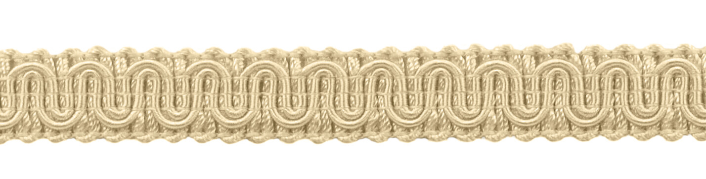 Scroll Gimp Braid Trim, Color# A2 - Cream Ivory [Sold By The Yard]