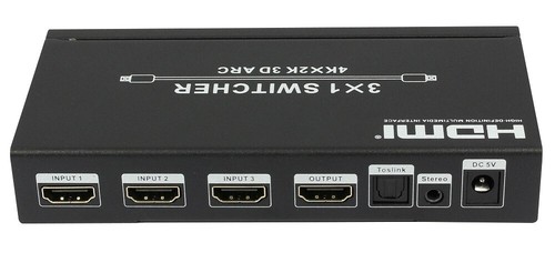3 Input HDMI Switch with Audio Extractor & IR Extender - Picture 4 of 5