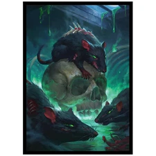 Plague Rats - MTG Size - 100 Smooth Matte Card Sleeves