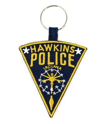 Stranger Things Hawkins Police Gewebter Schlüsselanhänger Keychain