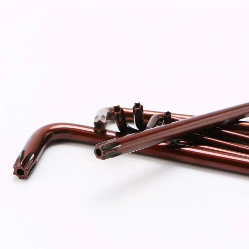 L Shape Torx Star Security Key Wrench with Hole Screwdriver T6 - T50 Metric - Image 3 of 4