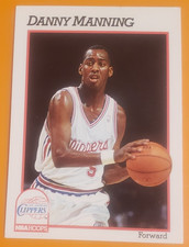 1991 NBA Hoops #94 Danny Manning F Los Angeles Clippers     ***40% off 2+