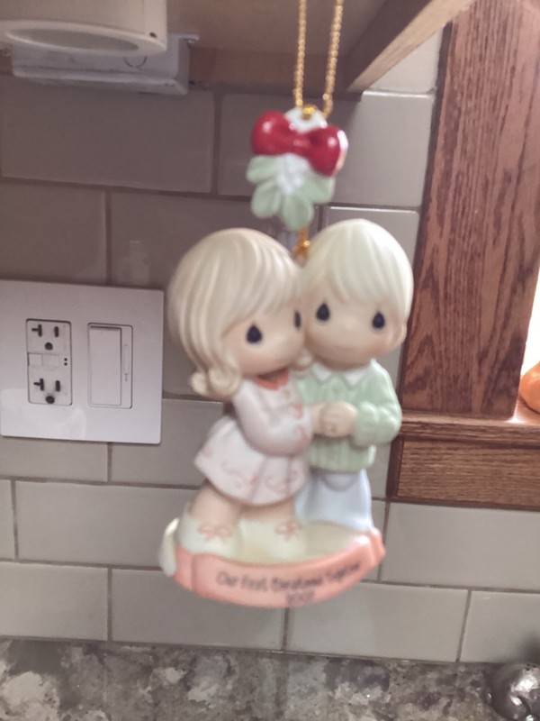 Precious Moments Ornament “Our First Christmas Together “.  Dated 2007 On Front