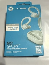 JLab GO Plus + Sport True Wireless Bluetooth Earbuds - Light Blue