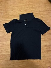 Cat Jack Navy Blue Polo Shirt Uniform Short Sleeve Size L 12/14