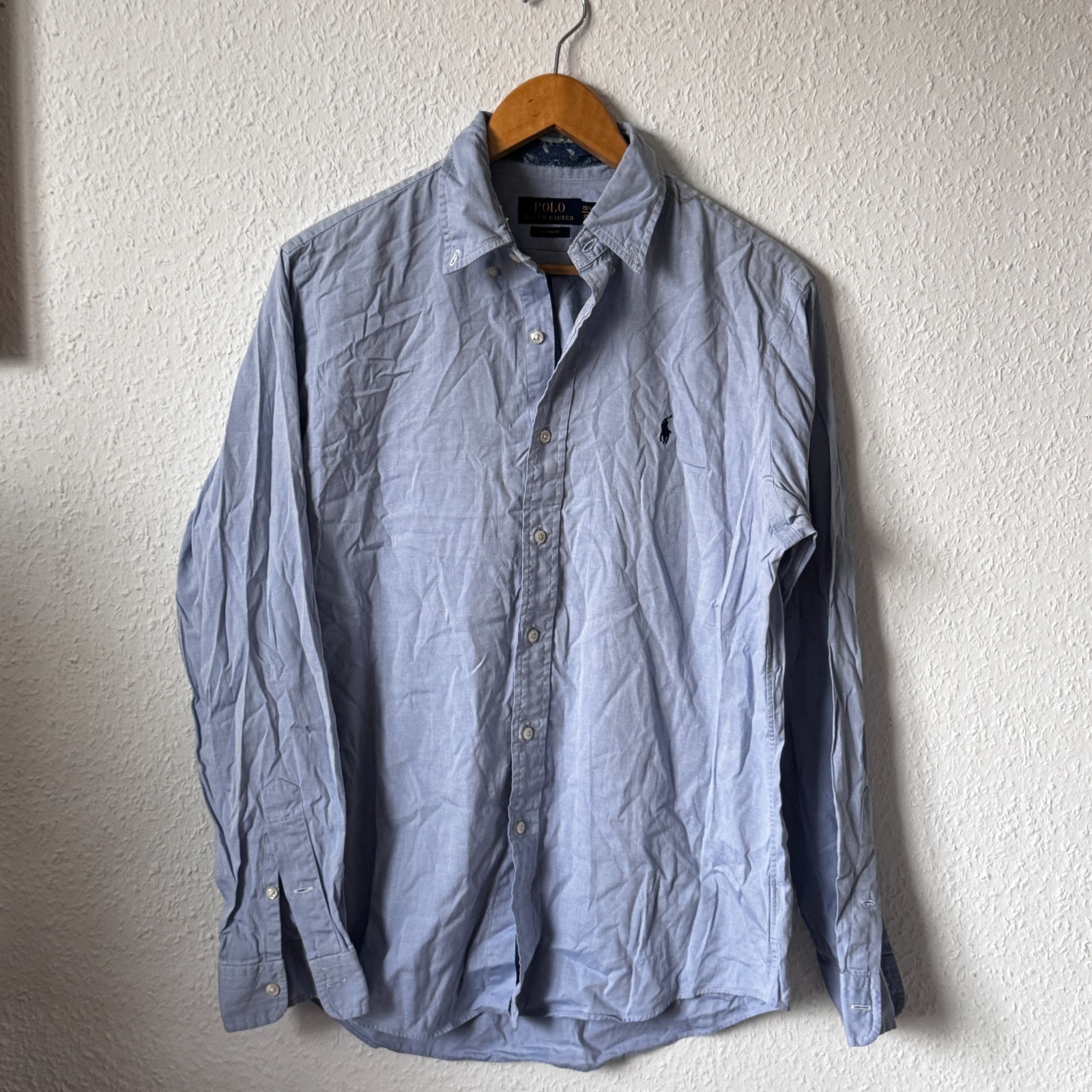 Polo Ralph Lauren Custom Fit Oxford Shirt - Blue Chambray - Men's 15.5 / 39 image 2