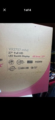 ViewSonic VX2757-mhd 27'' Full HD LED Monitor HDMI Low Input Lag Flicker Free