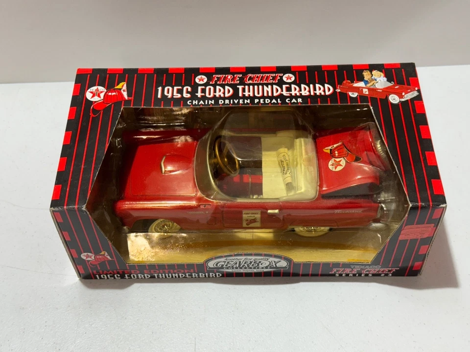 FORD THUNDERBIRD 1956 CHAIN DRIVEN PEDAL BANK GEARBOX TEXACO FIRE CHIEF TOY - Image 2 of 4