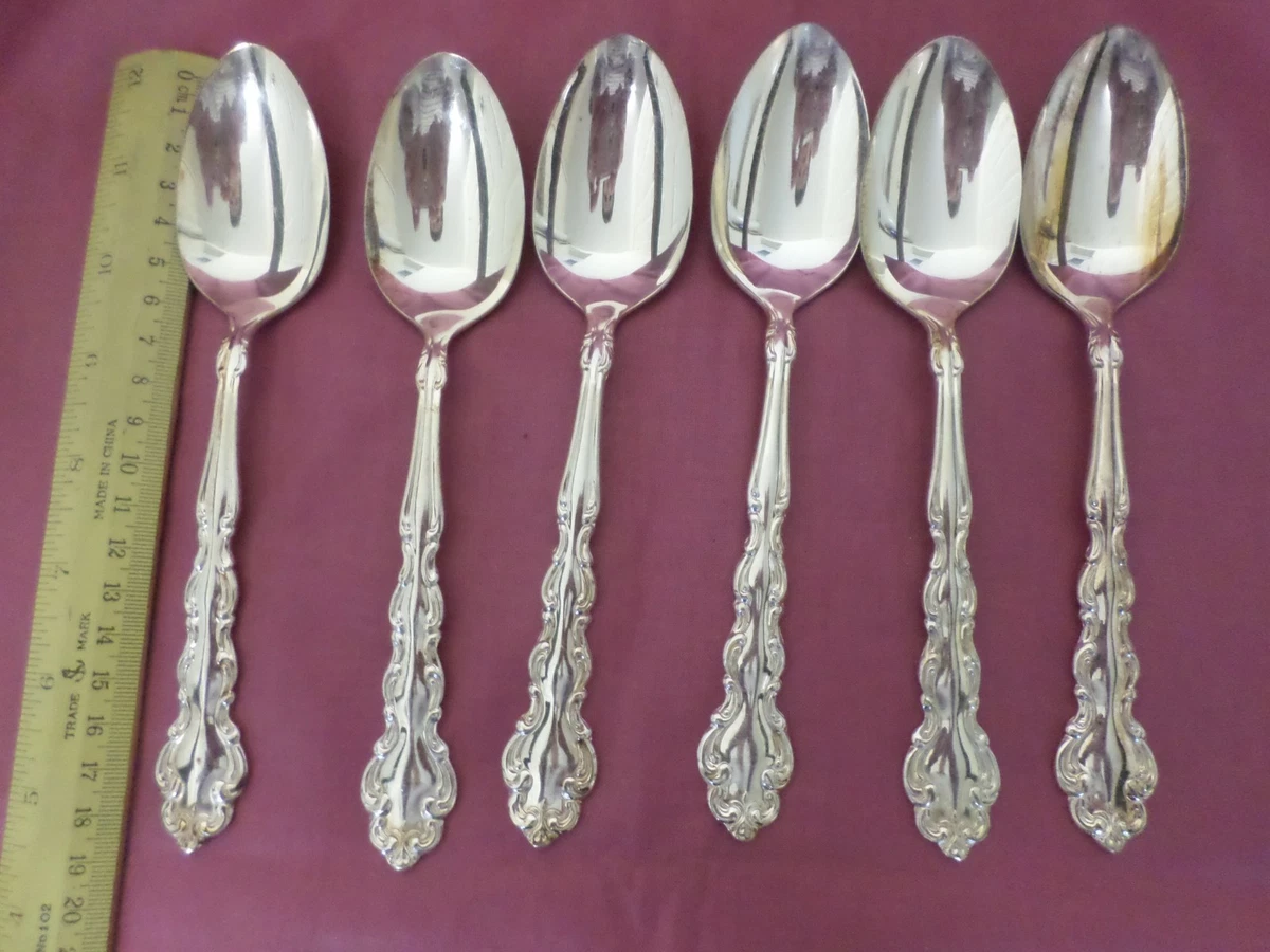 アメリカ■オネイダ社■スターリング製デザートスプーン■とてもきれい¨■ Silver Plated ONEIDA Dessert Spoon Single Flatware Pieces for sale