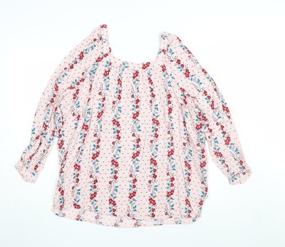 Damenbluse UK Größe 3XL Old Navy Rosa Viskose