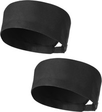 2Pcs Black Chef Hat Chef Skull Cap for Men Women Sushi Chefs Hat Kitchen Skull C