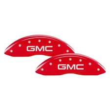 For GMC Terrain 10-17 Gloss Red Caliper Covers w GMC Engraving Full Kit, 4 pcs
