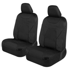 AquaShield Waterproof Front Seat Covers, Black Seat a1-Black Front Seats