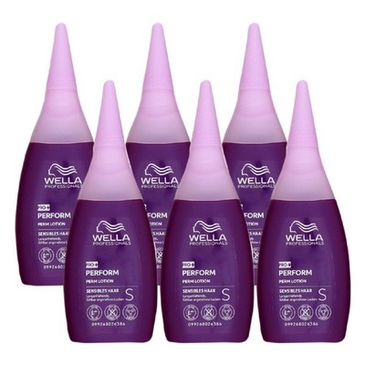 Wella Pro+ Perform S 6 x 75 ml Perm Lotion Welllotion für sensibles Haar Set