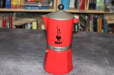 Bialetti Rainbow Italian Espresso Stovetop Coffee Maker, Red, 1 Cup, No handle