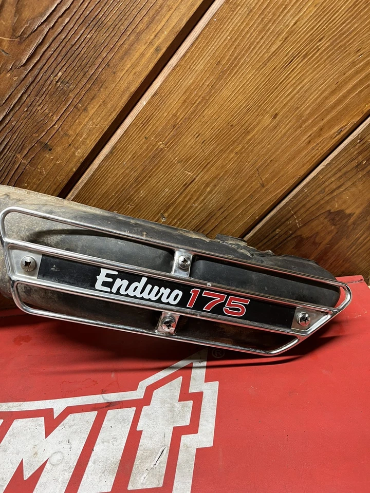 Conjunto de escape/silenciador/silenciador Yamaha AT2 AT3 125 CT2 CT3 175 (1972-73) Foto 4 de 4