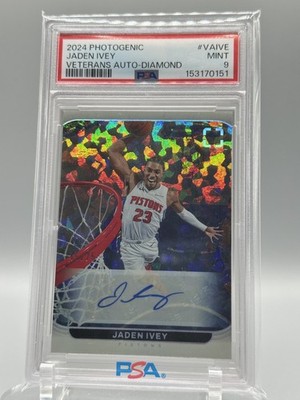 2024-25 Panini Photogenic - Veteran Autographs Jaden Ivey #VA-IVE Diamond /75...