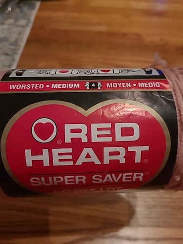 2 Skeins Red Heart Super Saver Yarn Rose Pink #0372, 8 Oz, 100% Acrylic - Picture 11 of 11