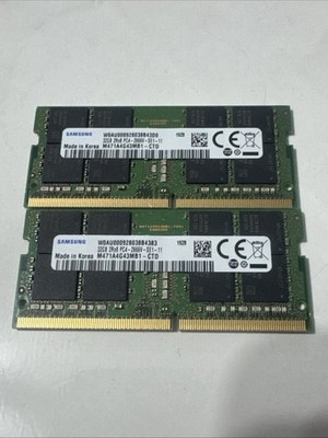 Samsung DDR4 SO-DIMM Memory 64GB (2x32GB) PC4-2666V M471A4G43MB1-CTD