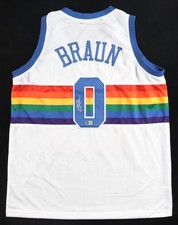 Christian Braun Signed Denver Nuggets Throwback Jersey (Beckett) 2023 NBA Champs