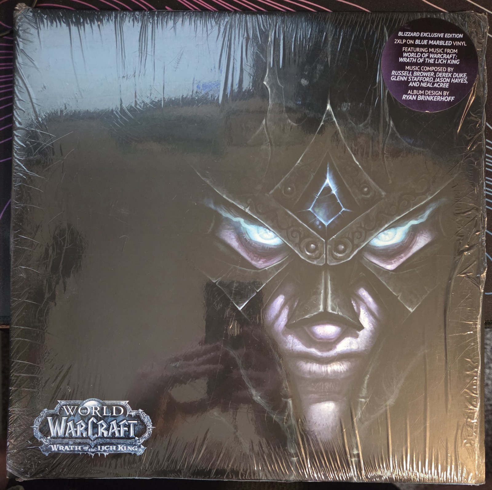 World of Warcraft Wrath of the Lich King Soundtrack 2xLP Blizzcon Blue