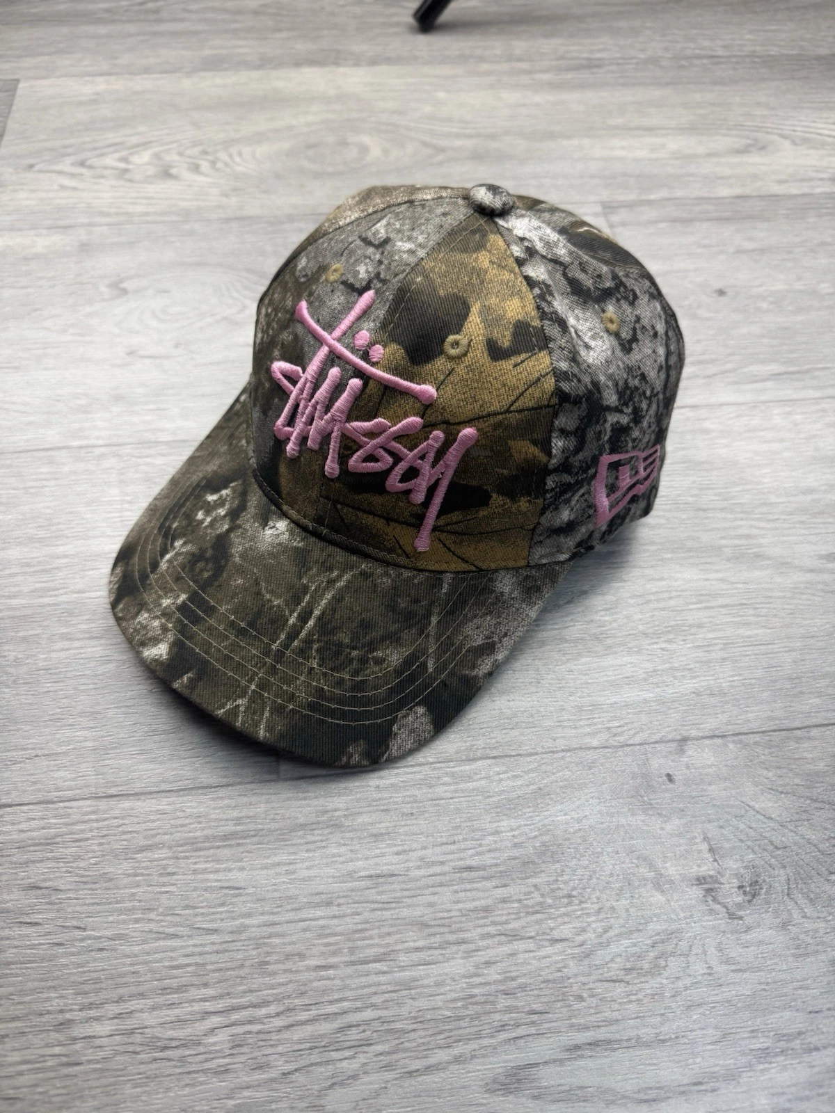 💓Pink💓Reworked Stussy x New Era Real Tree Camouflage Cap One Size Adjustable!