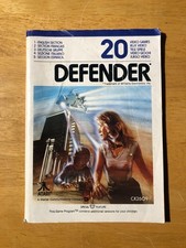 Atari 2600 Manual Defender - International version