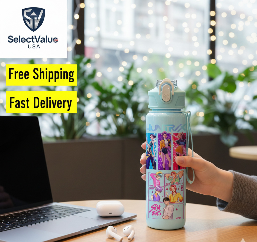 W Straw High Capacity Portable Cup