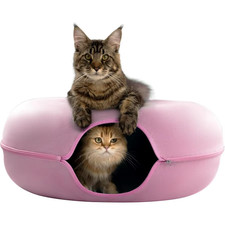 Peekaboo Cat Cave for Multiple Large Cats up to 3045 Lbs Scratch Detachable Wash