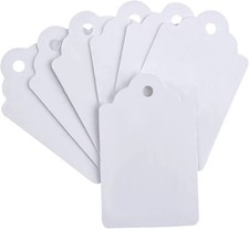 Unstrung Marking Tags 1.75x1.09 Inches White Merchandise Pricing Tags, 1000Pcs