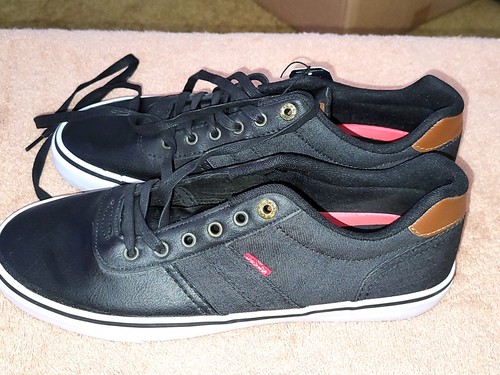 Levi's Comfort Black Denim Sneakers Mens Size 10 # 51776101A BRAND NEW WITH TAGS - Picture 4 of 8