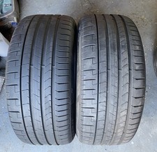 TYRES X 2, 235 35 20, PIRELLI P ZERO PZ4, T2 TESLA, ELECT,  6.5 & 6.3 MM  (503)