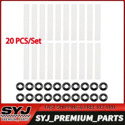20X Garage Door Hinge Quiet Roller Sleeves with Nuts for Improved Performance US