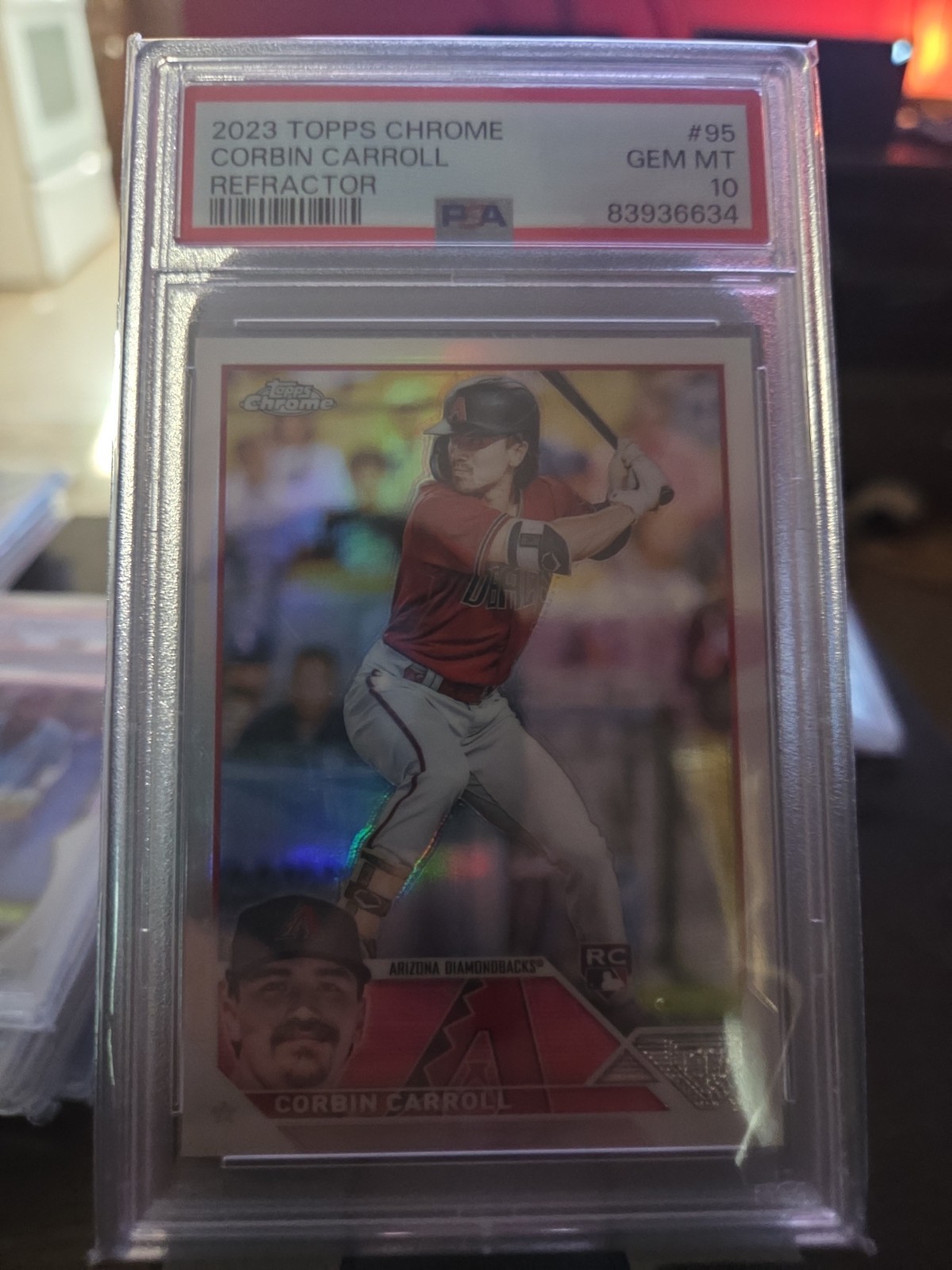 2023 Topps Chrome - Corbin Carroll #95 Refractor (RC) Psa 10