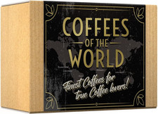 Gourmet Coffee Gift Set - COFFEES of the WORLD | Ground Coffee 600G (6 X 100G... 44.90 per kilo