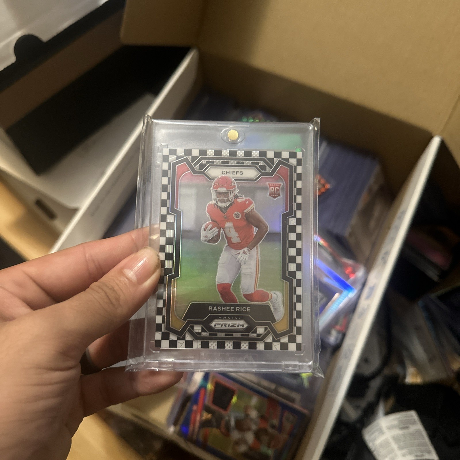 2023 Panini Prizm - Rookies Rashee Rice #350 Black & White Checker Prizm (RC)