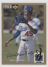 1994 Upper Deck Collector's Choice Gold Foil Signature Pedro Martinez HOF g2x