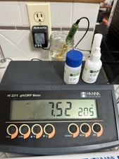 Hanna HI2211 Bench pH/ORP Meter w/ NEW HI1333B Electrode, Temp Probe  Solutions