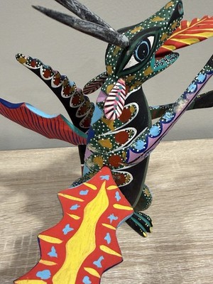 Authentic Manuel Jimenez Hernandez Oaxacan Wood Carving - Signed