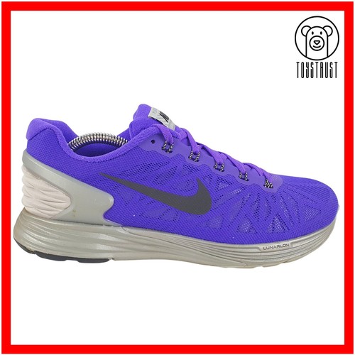 Nike Womens Lunarglide 6 Trainers Shoes UK 7 / EUR 41 Purple Hyper Grape 683652